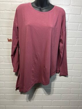 lululemon athletica Dusty Rose Long Sleeve Scoop Neck Top